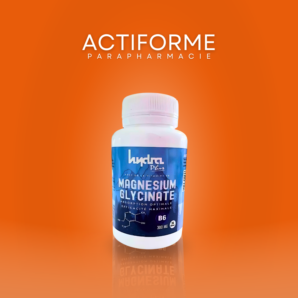 Magnésium Glycinate B6 – Réduction du Stress, Énergie & Sommeil Réparateur | 300 mg