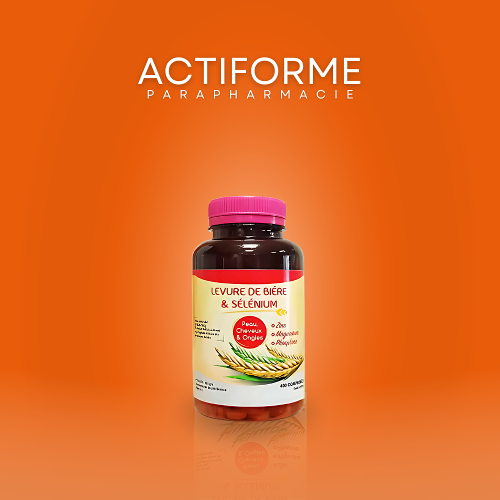 Levure de Bière & Sélénium – Cheveux Forts, Peau Éclatante & Ongles Renforcés