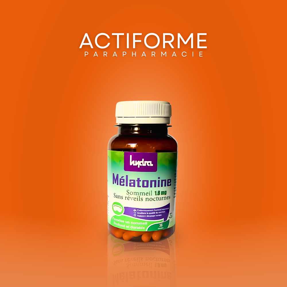 Mélatonine 1.8 mg Hydra – Sommeil Réparateur & Nuit Paisible | 36 Gélules